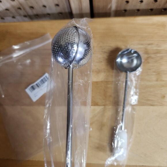 Tea Infusers with Handle Tea Ball Strainer Infuser Stainless Steel Mesh Cooking‎ - Picture 1 of 3